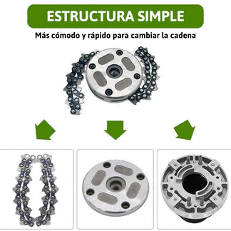 Cabezal de corte con cadena – Potente accesorio universal para desmalezadoras