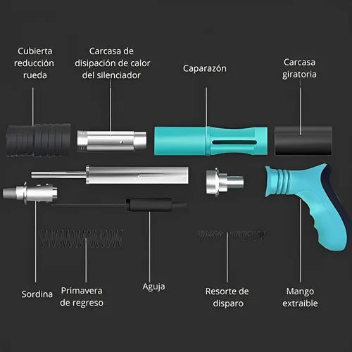 Pistola Remachadora de Clavos Portátil (100 Clavos Gratis🎁)