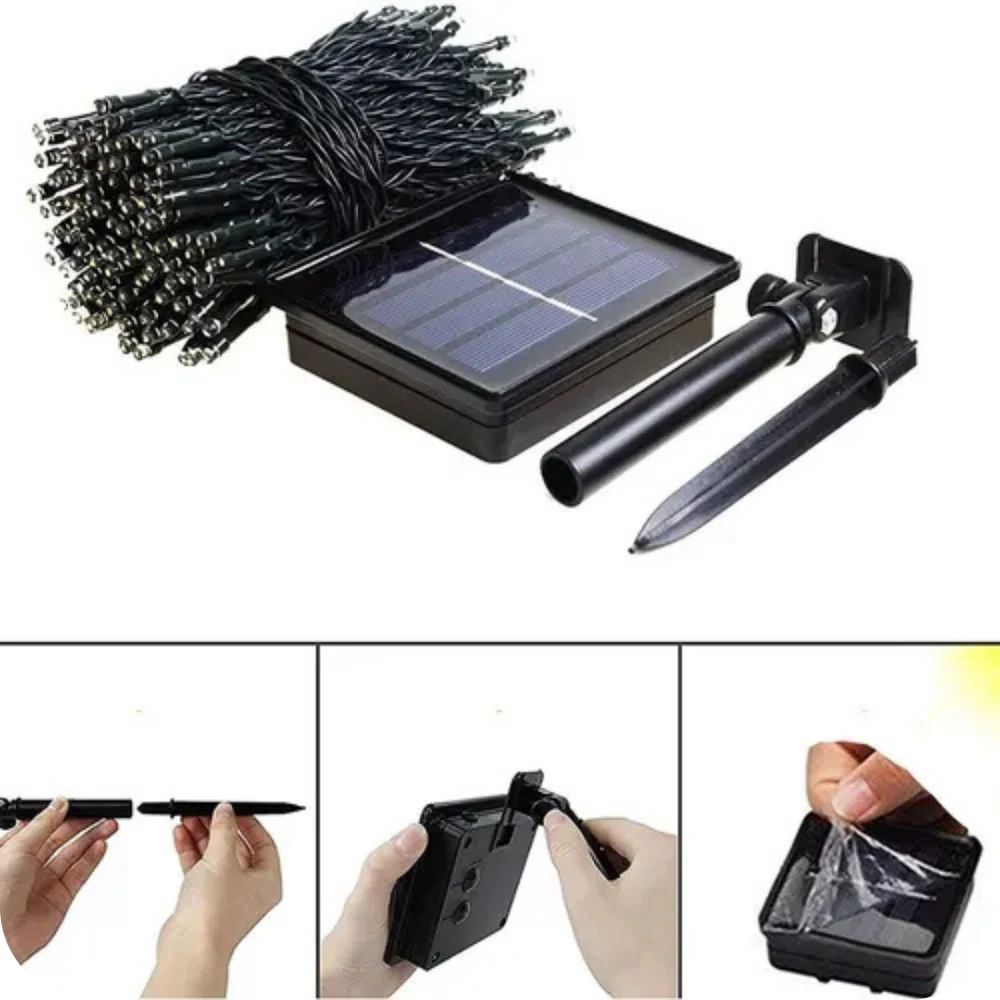 Luces Navideñas con Panel Solar | SolarFest 30mts