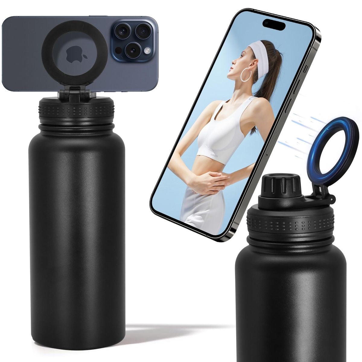 Botella De Agua Soporte MagSafe Termo Para Gimnasio