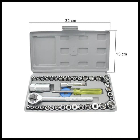 CAJA DE HERRAMIENTAS 40 PIEZAS (PORTÁTIL)