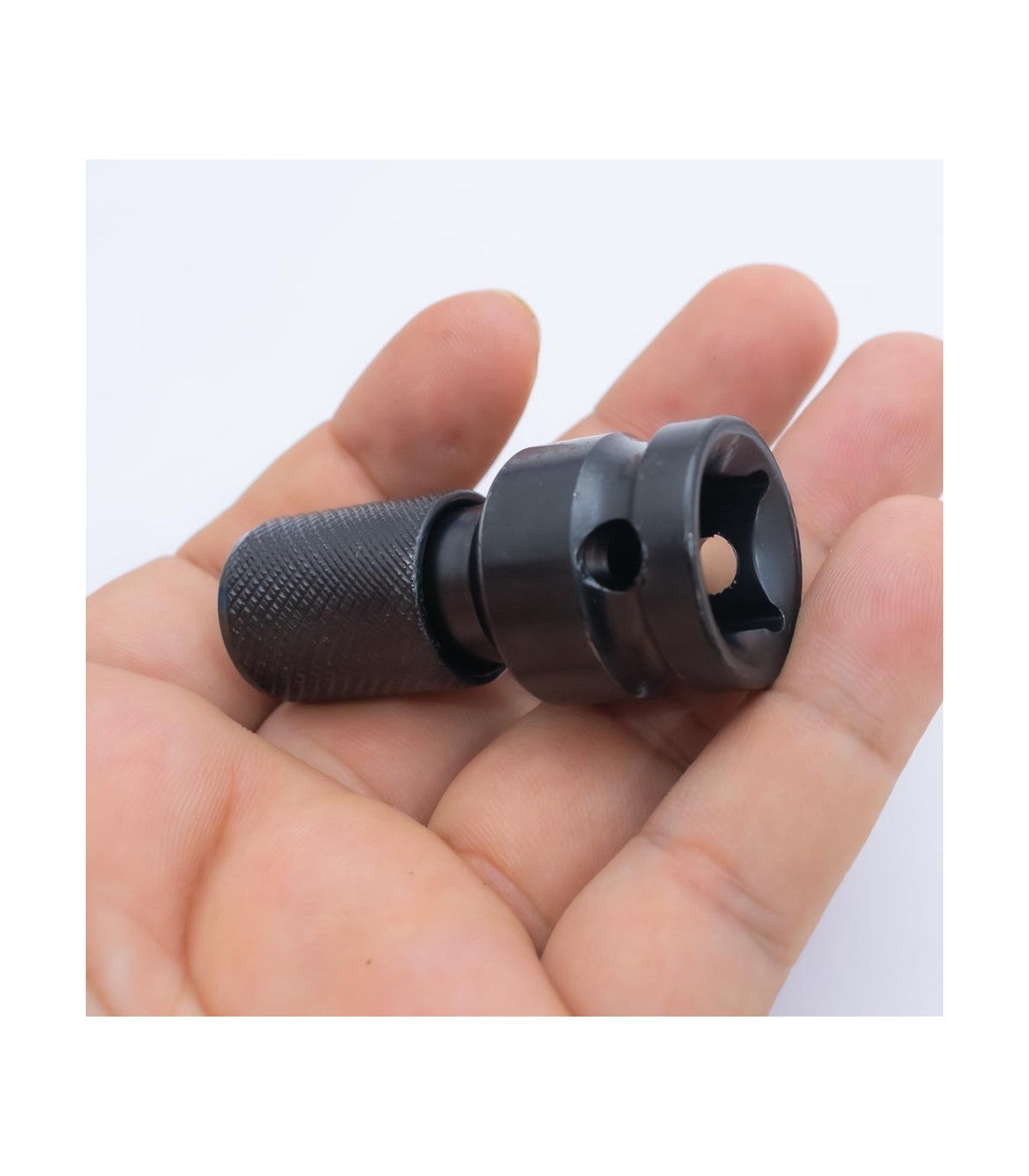 Pack de 2 Adaptadores Enchufe Hembra Hexagonal 1/2" a 1/4" para Taladros y Trinquetes