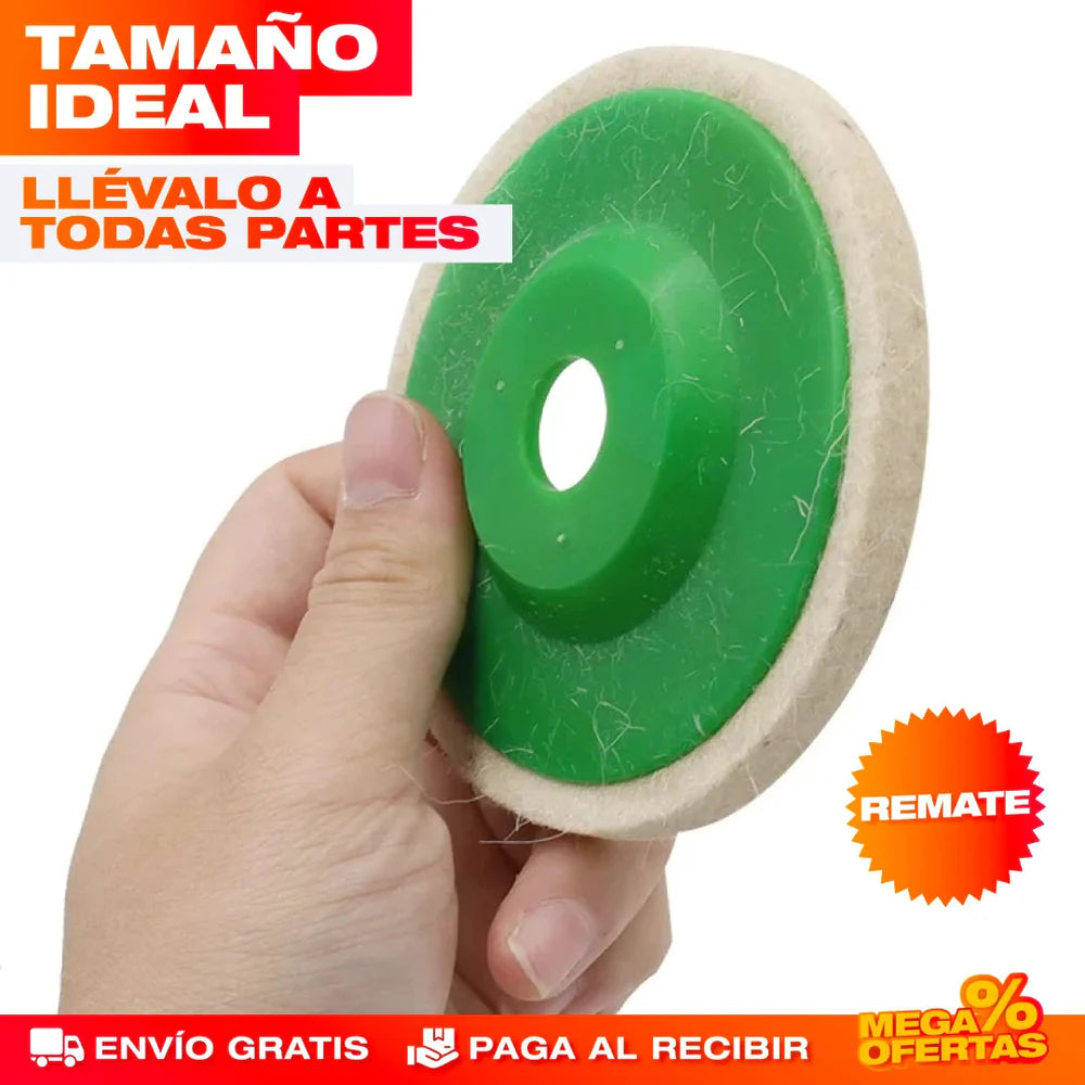Set de 3 Discos de Pulido de Lana