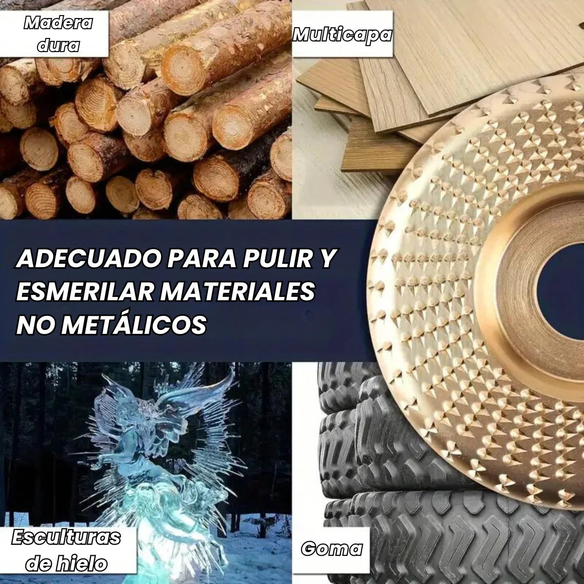Discos para Tallar/Pulir Madera X3+ Brocas Giratorias Hss de regalo 🎁
