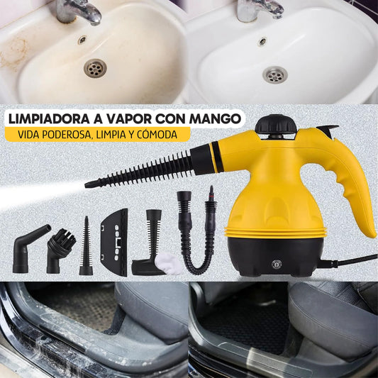 Máquina a Vapor para Limpieza Multifuncional con 9 accesorios