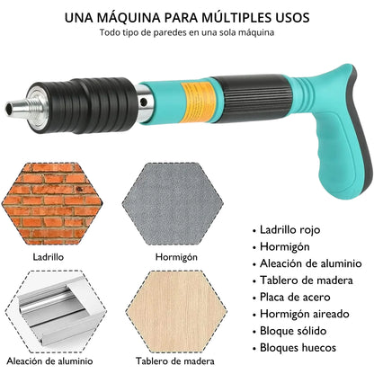 Pistola Remachadora de Clavos Portátil (100 Clavos Gratis🎁)