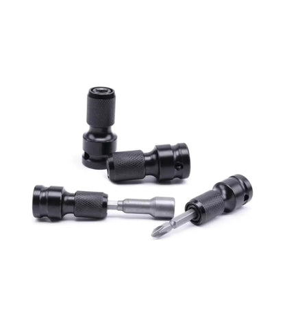 Pack de 2 Adaptadores Enchufe Hembra Hexagonal 1/2" a 1/4" para Taladros y Trinquetes