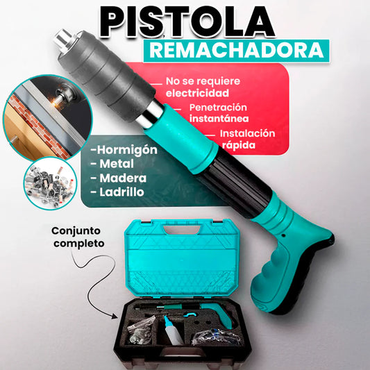 Pistola Remachadora de Clavos Portátil (100 Clavos Gratis🎁)